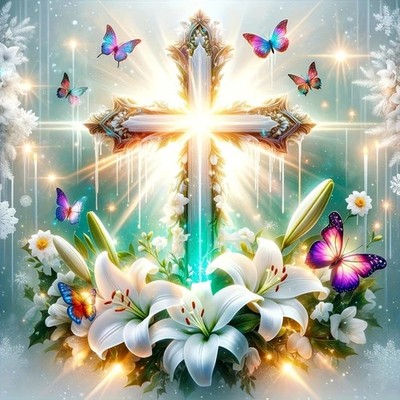 5D Diamond Painting Kits for Adults, Cross Diamond Art for Beginners, DIY Lily 