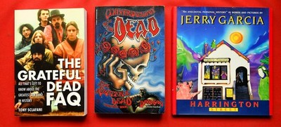 GRATEFUL DEAD / JERRY GARCIA - 3x BUCH - Coversations / FAQ / Harrington Street
