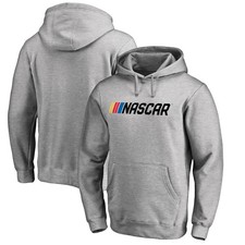 Men's Heather Gray NASCAR Pullover Hoodie