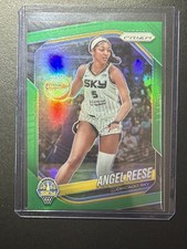 2025 Prizm WNBA Angel Reese Green Prizm #92 Chicago Sky