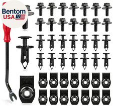 45PCS Universal Style Engine under Cover Splash Shield Guard Body Bolts Bumper F