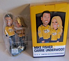 Mike Fisher & Carrie Underwood Limited Edition Bobblehead Nashville Predators