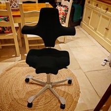 hag capisco chair black fabric