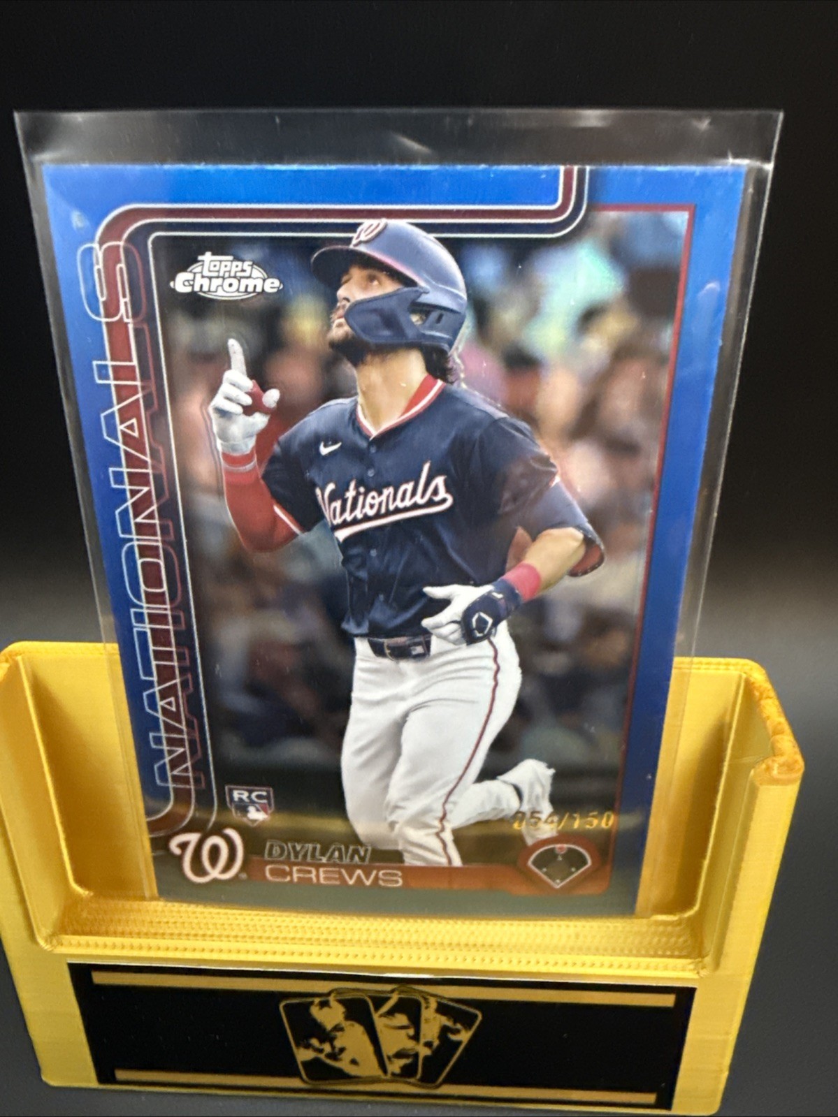 2025 Topps Chrome - Dylan Crews #146 Blue Refractor /150 (RC)