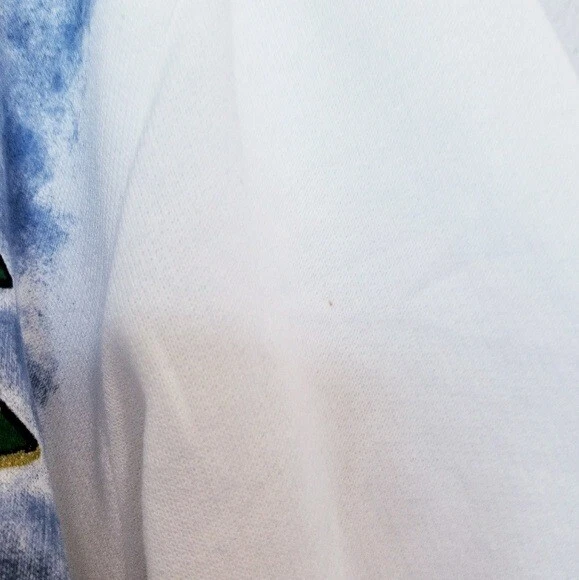 KWBL Vintage Ugly Christmas Sweater Size S White