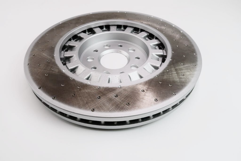 Maserati Levante S Trofeo front brake disc dimpled rotors