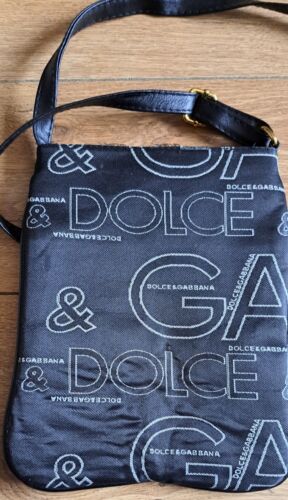 Dolce&gabbana 20th anniversary zip up logo adjustable shoulder retro bag - Picture 2 of 11