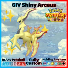 ✨ Super Exclusive Shiny Arceus 6IV ✨ Pokemon Scarlet & Violet