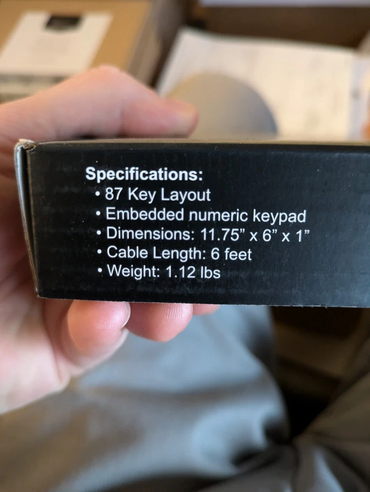 Adesso EasyTouch 110 Mini Keyboard New Sealed 12" 87 Keys Membrane Keyboard - Image 4 of 4