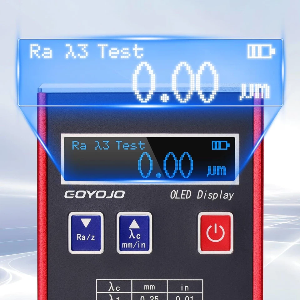 Surface Roughness Tester Meter 0.01μm Profilometer Profile Gauge Ra/Rq/Rz/Rt - Image 4 of 4
