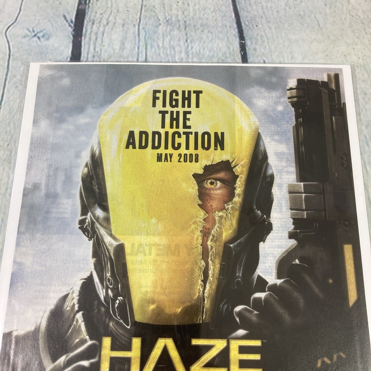 絵画 HAZE ORIGINAL LOGO POSTER 2008 Haze Video Game PlayStation PS3 Print Ad/Poster Promo