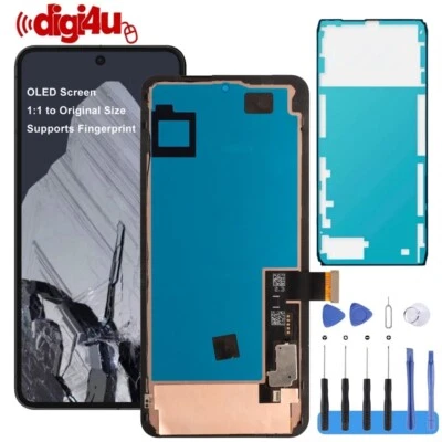 For Google Pixel 8 Pro OLED LCD Display Touch Screen Replacement Digitizer+Frame