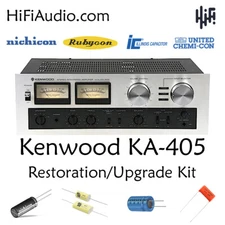 Kenwood KA-405 rebuild restoration recap upgrade kit repair filter capacitor