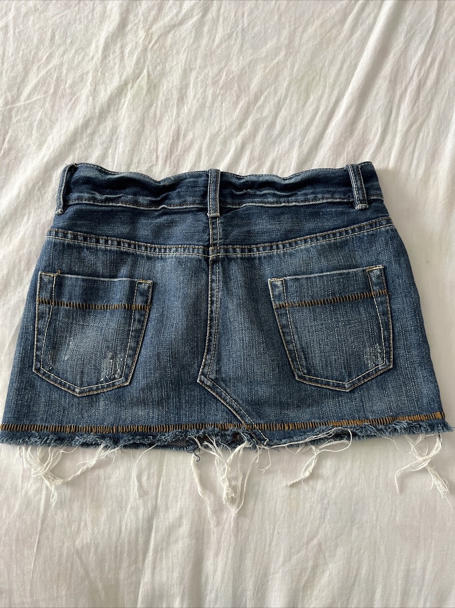 Low Rise Denim Mini Jean Skirt Size 1 Mossimo Supply Co | eBay
