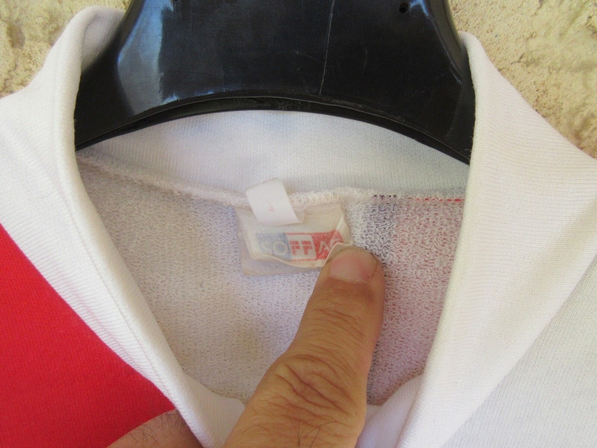 Maillot Cycliste Vintage Soffac - Look Design Années 80 - Taille S - Multicolore
