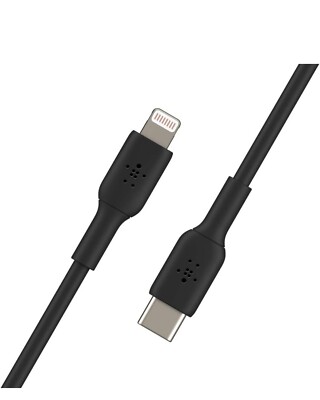 Belkin BoostCharge USB-C to Lightning Cable (4 Ft.) Black (MFi-Certified)