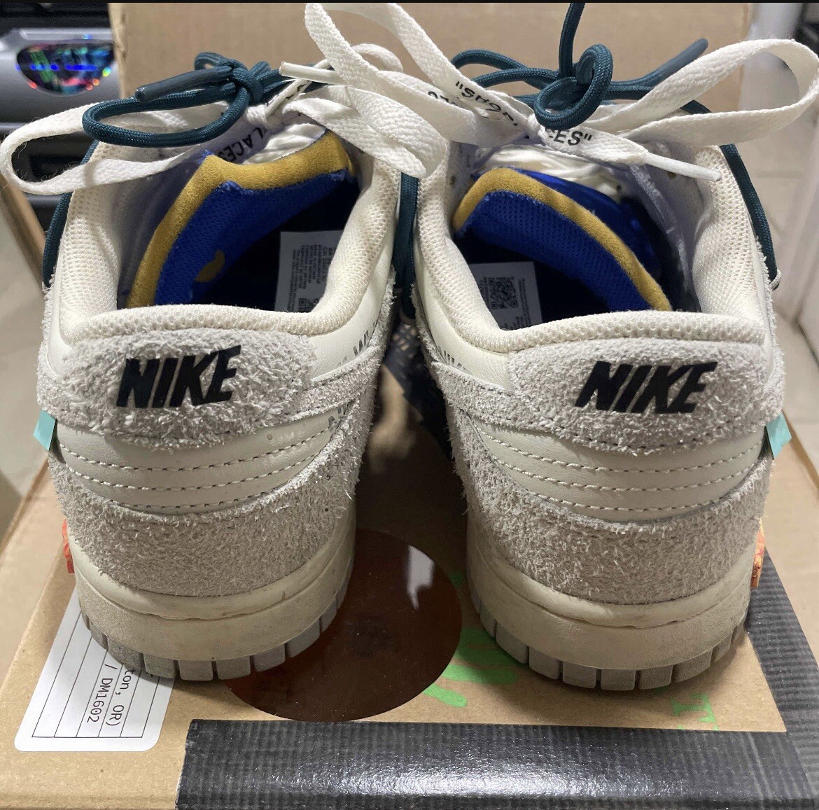 OFF WHITE X NIKE Taglia 8 Nike Off White x Dunk Low Lotto 16 di 50