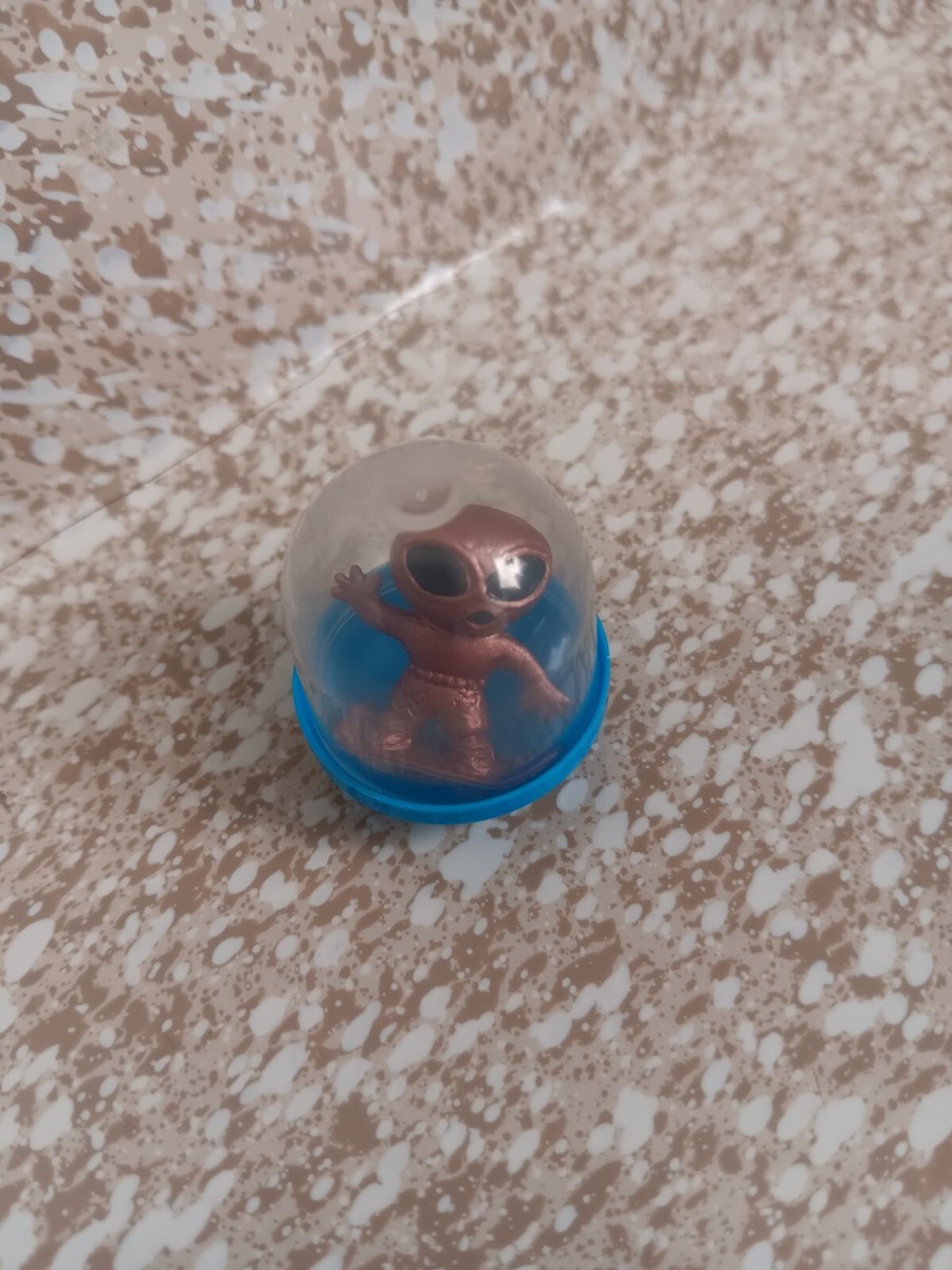 Vintage 2000s A&A Grey Space Alien On Skateboard Mini Capsule
