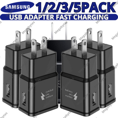 Adaptive Fast Charging Wall Charger Adapter For Samsung Galaxy S6/7 NOTE 4/5 US