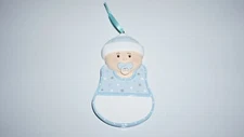 Baby Boy With Pacifier Personalized Christmas Tree Ornament