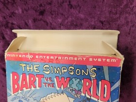 The Simpsons: Bart vs The World NES Nintendo Complete CIB w/ Poster