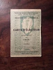 1951 DEPARTEMENT DU CHER VOTER CARD