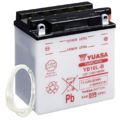 Batterie für Italjet Dragster 125 DR5010 2003 YUASA YB10L-B offen, trocken