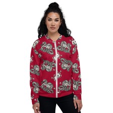 Unisex Bomber Jacket Dragon