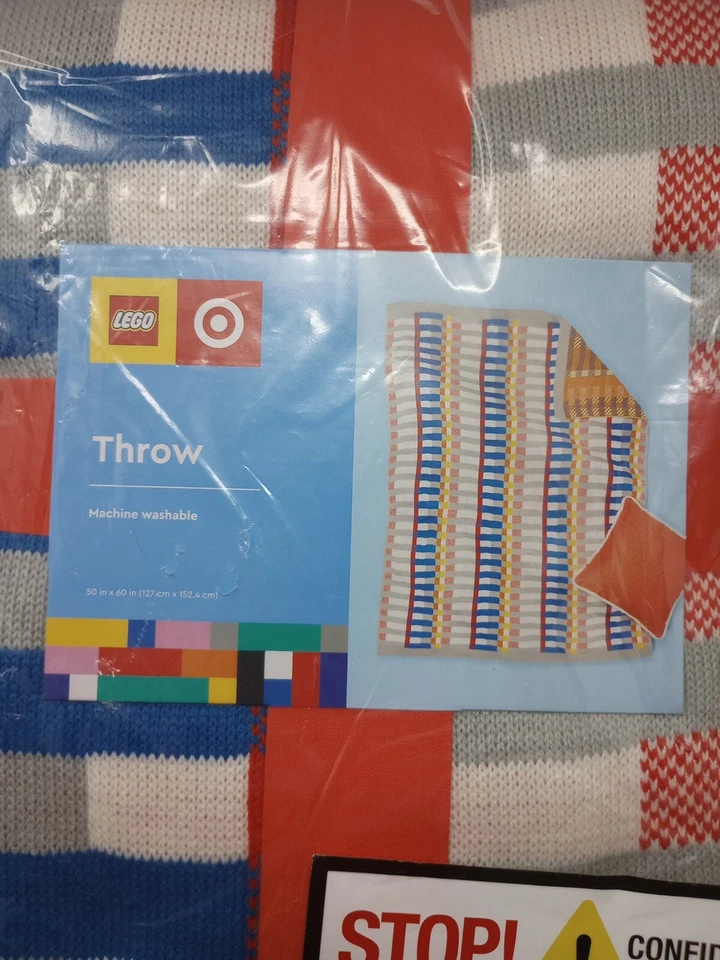 Lego X Target Collection Suéter a Rayas Bloque Tejido Manta 50x60 Foto 2 de 4