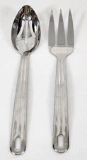 Set 2 ONEIDA Stainless Steel Meat Fork & Serving Spoon PARTY PICNIC GATHERING