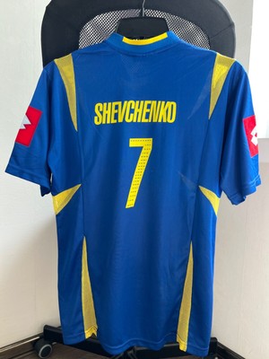 Maillot Vintage Ukraine Shevchenko N°7 - Lotta, Taille XS - Jaune