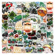 100Pcs Tractor Cartoon Sticker for Adults Teens Girls Scrapbooking Water Bottles