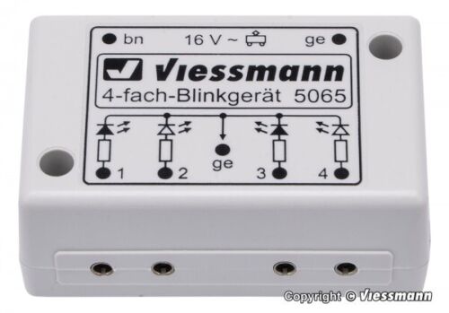 Elettronica lampeggiante Viessmann 5065 per croci Andrea NUOVO IMBALLO ORIGINALE - Foto 1 di 1