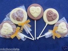 50TH BIRTHDAY HEART CHOCOLATE FAVOURS/SWEETS/PARTY BAG FILLERS/PRESENT/GIFT