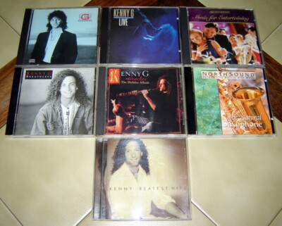 Lot (5) KENNY G Saxophone CDs (Breathless, Live, Miracles, Grt Hits) + 2 Others