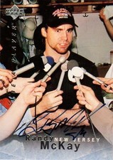 Randy McKay autographed Hockey Card (Devils) 1996 Upper Deck Be A Player #S52