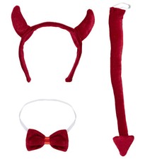 WIDMANN Kinderkostüm Teufel – Kleid Mit Gürtel Für Karneval & Halloween, Größe 128 Cm, Feuerrot