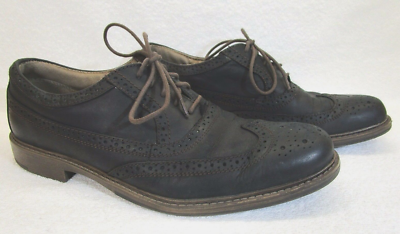 DOCKERS Flagler Leather Oxfords Black Church Dress Shoes 