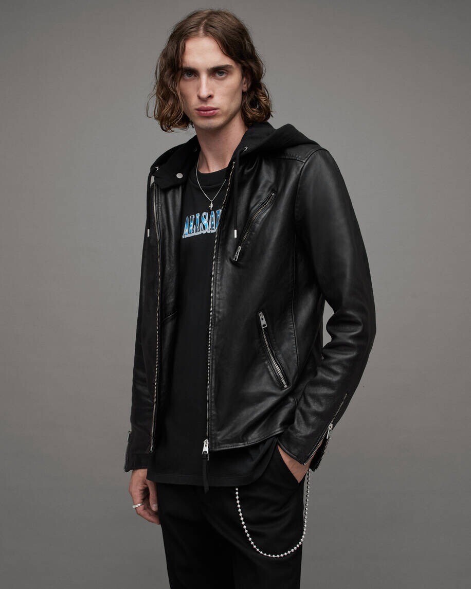 ジャケット・アウター ALLSAINTS HARWOOD LEATHER BIKER JACKET ALLSAINTS Harwood Leather Jacket | Bloomingdale's