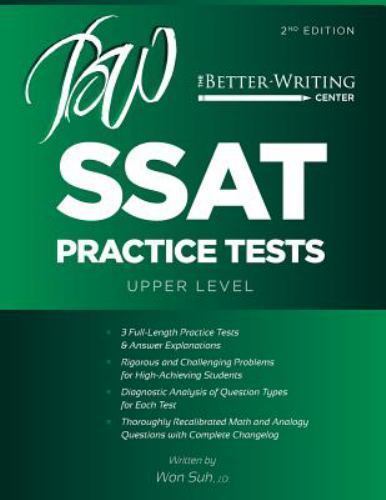 SSAT Practice Tests : 2nd Edition: Upper Level by Won Suh (2016, Trade ...