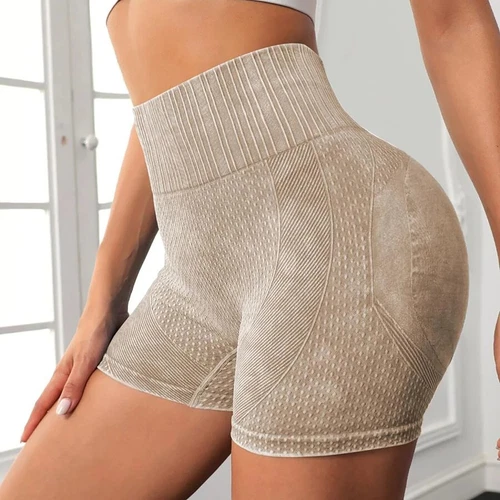 Mujeres Pantalones Cortos de Yoga Correr Leggings Deporte Fitness Cintura Alta Push Up Gimnasio Pantalones - Imagen 5 de 50