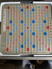 Vintage 1977 Scrabble Deluxe Edition Turntable Complete - Selchow & Righter USA