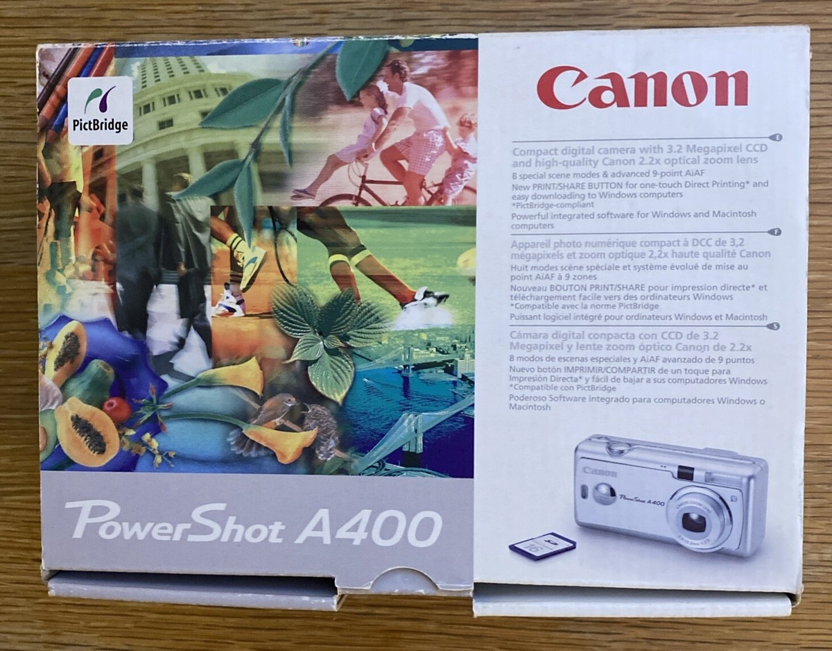 デジカメ キャノン Canon PowerShot A400 箱、付属品ほぼあり デジカメ キャノン Canon PowerShot A400 箱、付属品ほぼあり