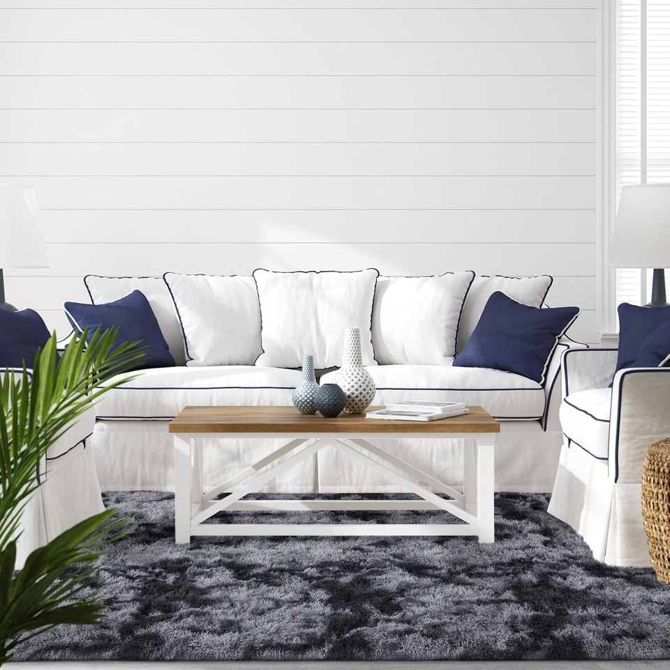 Fluffy Area Rugs 8x10 TieDye Large Shag Area Rugs Carpet for Living