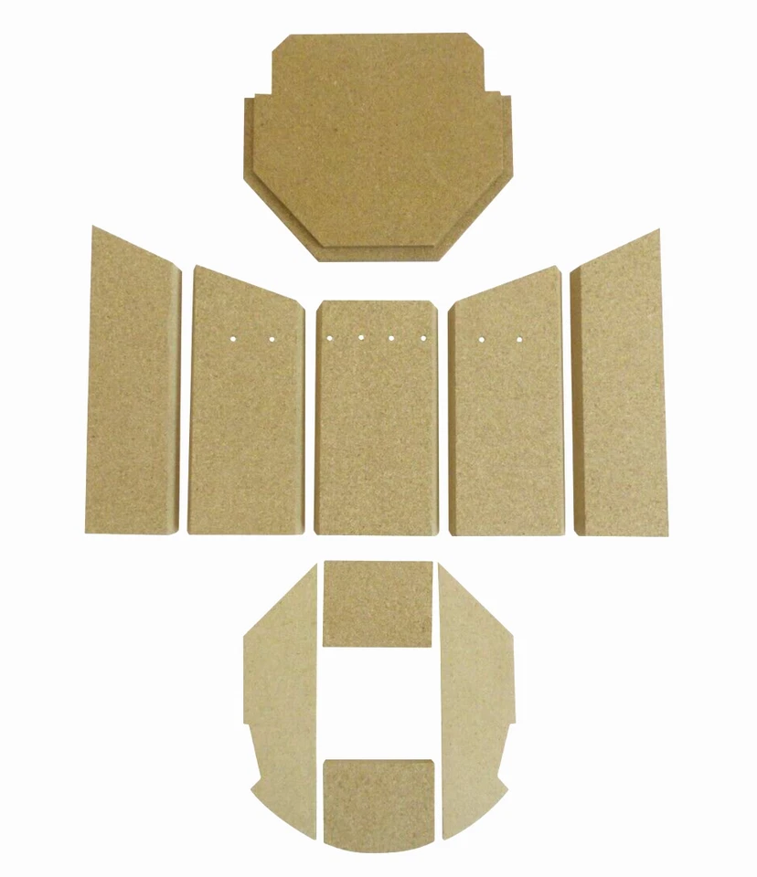 OFENTECHNIK FISCHER Feuerraumauskleidung Mino 2.0 Brennraum Ersatzteil Steine für Justus