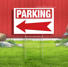 Parking Arrow Yard Sign Complete Kit with Stakes
