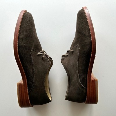 Nisolo James Oxford Brown Suede Almond Toe Lace Up Leather  display picture 1