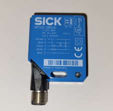 Lot of 2 ea SICK WT12L-2B510 PHOTO ELECTRIC PROXIMITY SENSORS WITH 16' CABLES