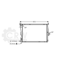 AVA QUALITY COOLING Radiatore acqua radiatore motore saldato per BMW X3 E83 2.0d