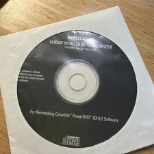 Dell App For Reinstalling Dell Cyber link PowerDVD DX 8.2 Software For DVD